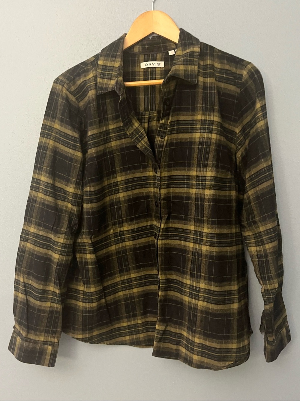 Orvis Plaid Button-Down Flannel Shirt